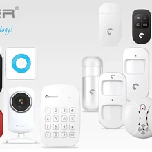 Беспроводная сигнализация от etiger датчики и аксессуары датчик двери датчик движения датчик дыма Крытый Открытый солнечной энергии сирена