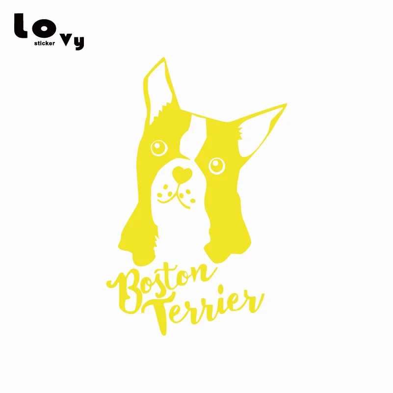 Настенный стикер Boston Terrier Silhouette Виниловая наклейка на стену для детской комнаты