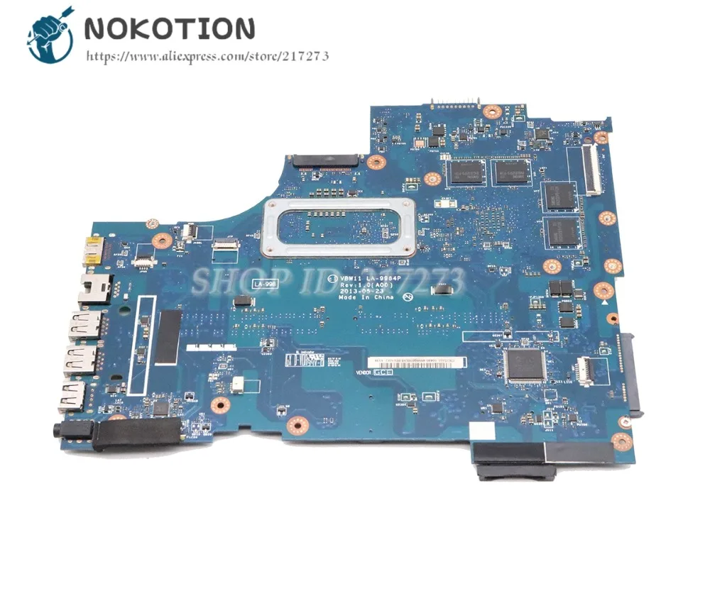 buy  NOKOTION For Dell inspiron 17R 5737 Laptop Motherboard CN-091M09 091M09 LA-9984P I5-4200U CPU DDR3L