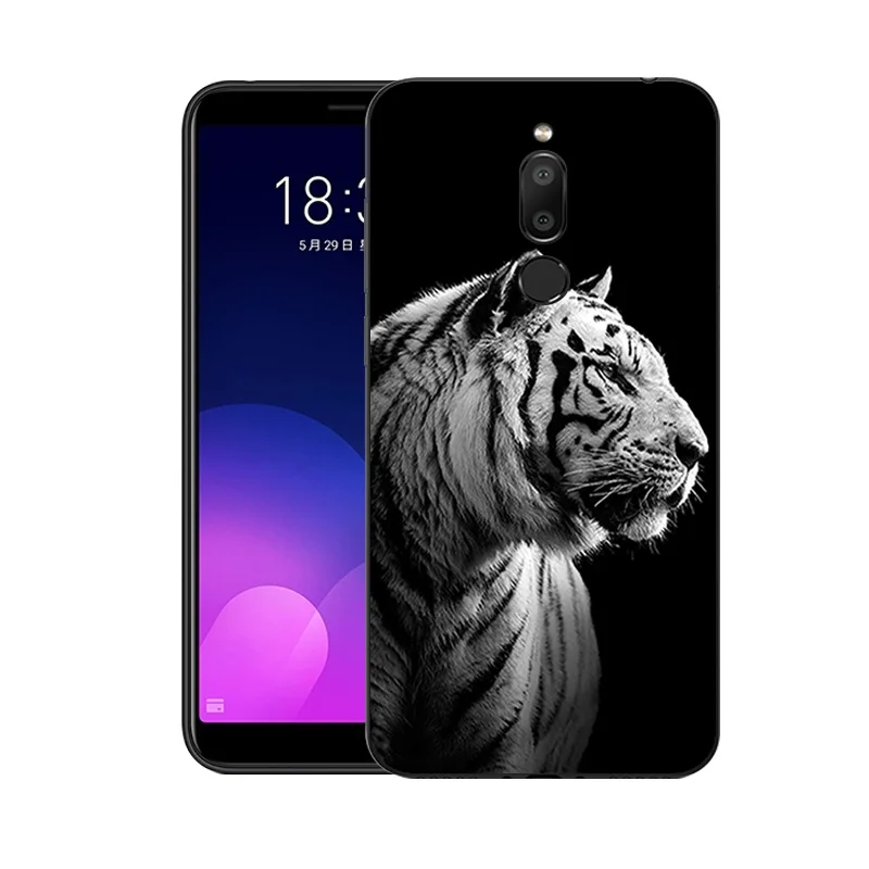 Чехол для телефона Meizu M6T черный защитный чехол из ТПУ Мягкая силиконовая задняя