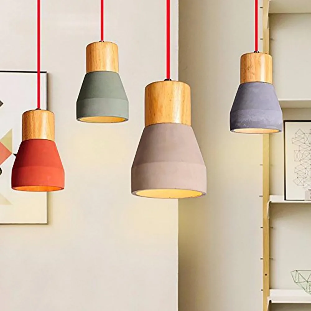 

1PCS Pendant lamp vintage pendant light e27/e26 socket cement ceiling lamp for indoor decoration hanging light