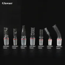 1 шт. стеклянный кальян 14 мм или 19 мм спиральная форма контактного клапана изогнутого типа Соединительный клапан выпуска пара клапан аксессуары для кальяна