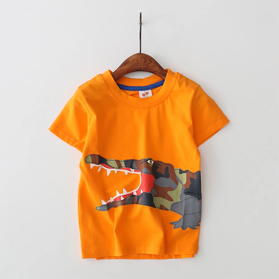 Летняя хлопковая детская футболка футболки для маленьких мальчиков и девочек Повседневная футболка с короткими рукавами и принтом велосипеда для мальчиков, Детская футболка для малыша, топы