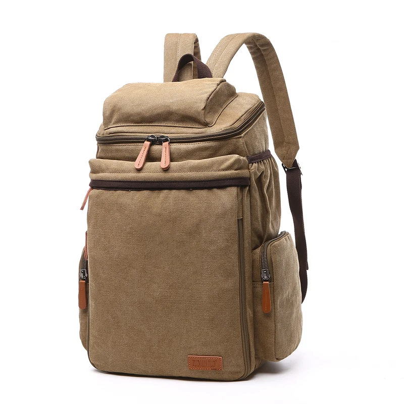 

Canvas Men Backpack for 15.6 Inches Laptop Travel Backpacks Men Bags Large Capacity Mountain Hiking Man Backpack School Casual