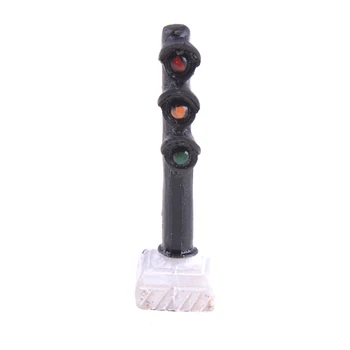 

Resin Led Traffic Signal Light Scale Model Railroad Crossing Street Signals Street Light Railway Modeling