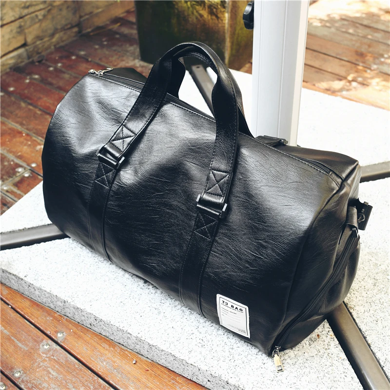Дорожная сумка из искусственной кожи для мужчин и женщин, большая Вместительная дорожная сумка, простая багажная сумка, водонепроницаемые чемоданы, сумки для багажа