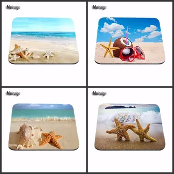

New Arrival The Shell Rising over Blue Beach Custom Made Computer Notebook Mouse Mat High Quality Rubber Durable Mouse Pad