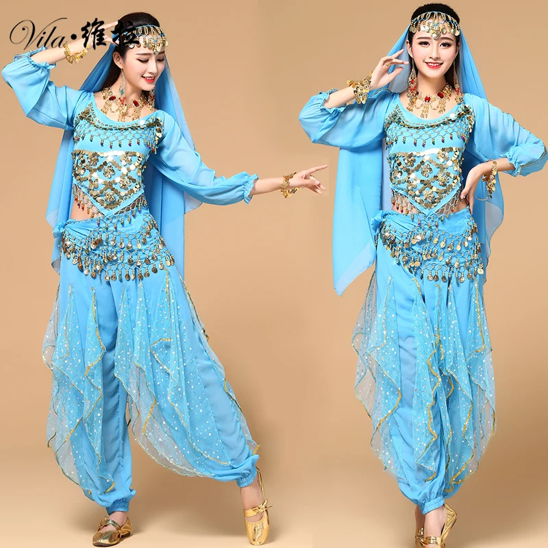 9 шт. костюм для танца живота триба для танца живота цыганское индийское платье одежда для танца живота болливудские танцевальные костюмы