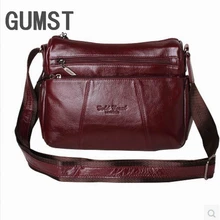 Модная Универсальная женская сумка-мессенджер из натуральной кожи, сумки из воловьей кожи, сумки через плечо для женщин