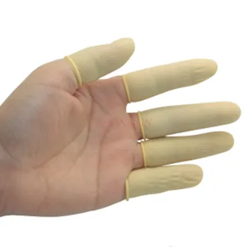 

100pcs Disposable latex rubber finger sets anti-static finger sets industrial labor insurance thick non-slip hood nail cover