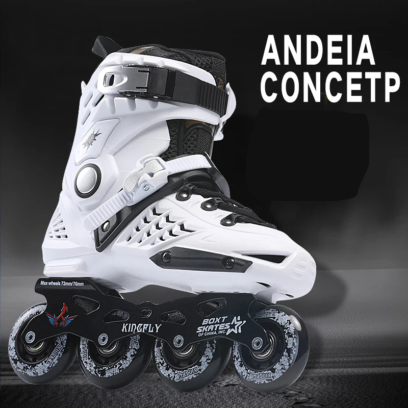 الأبيض في الهواء الطلق أحذية التزلج على الجليد حذاء تزلج بعجلات الأسطوانة الكبار الأحذية حذاء رياضة أحذية رياضية