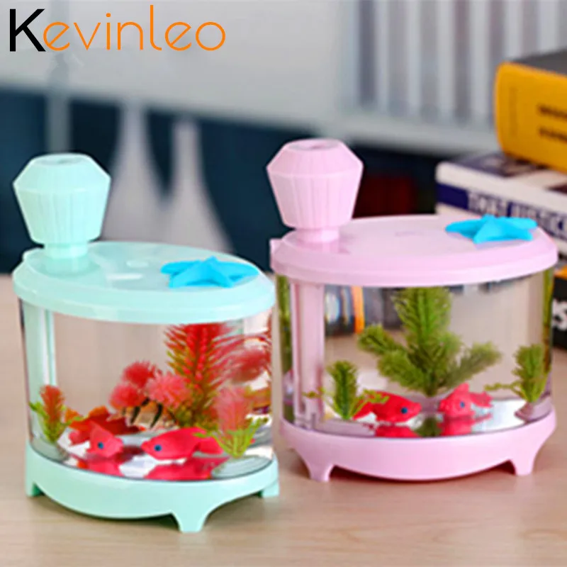 

Fish Creative Air Humidifier USB 5V 4colors with plant Essential Oil Diffuser Mist Foger