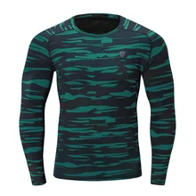 Осенне-зимняя футболка для фитнеса и бега, Мужская облегающая Спортивная рубашка с длинным рукавом, быстросохнущая Мужская спортивная одежда