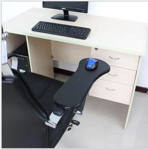 Black Ergonomic Healthy Computer Armrest Mouse Pad Chair Desk Support Hand Arm