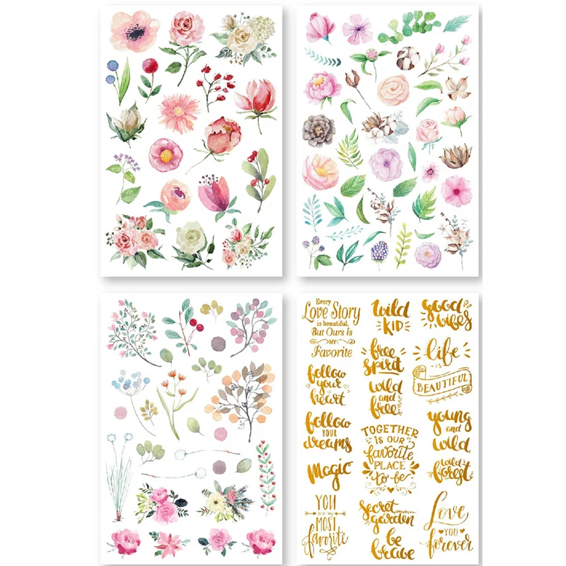 

Beautiful Life Rub on Stickers set for Scrapbooking/ Happy Planner/ Card Making/Journaling Project