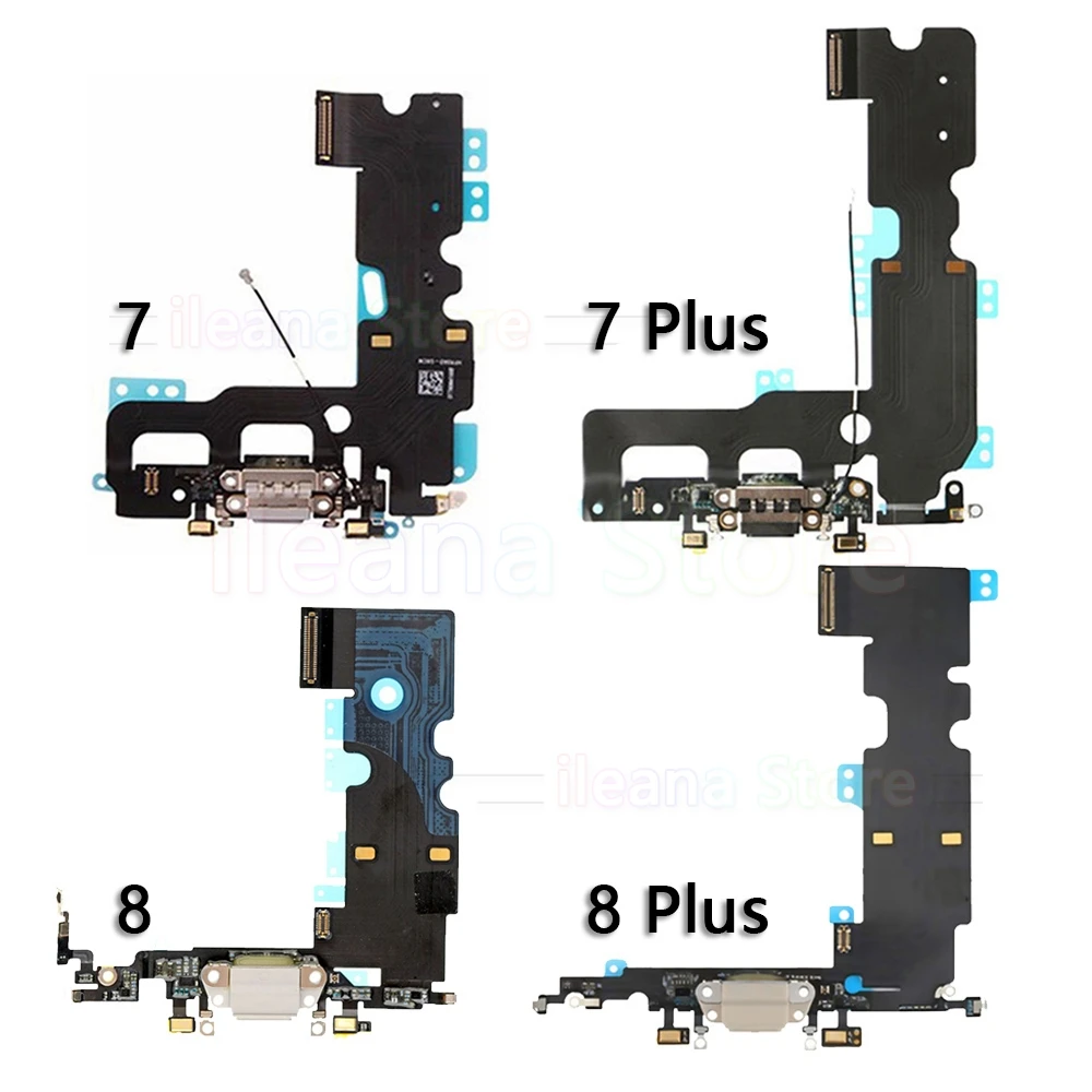 OEM USB порт зарядное устройство док-станция гибкий кабель для iPhone 6 6s 7 8 Plus док-станция для зарядки с микрофоном Flex