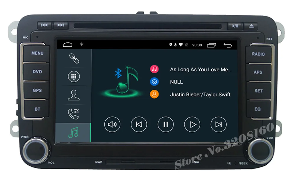 Sale MAX HD 1024*600 2G+16G Android 6.0 Car DVD Player for VW Passat B6 CC JETTA Tiguan Skoda Golf with Radio BT swc GPS map 4G WIFI 8