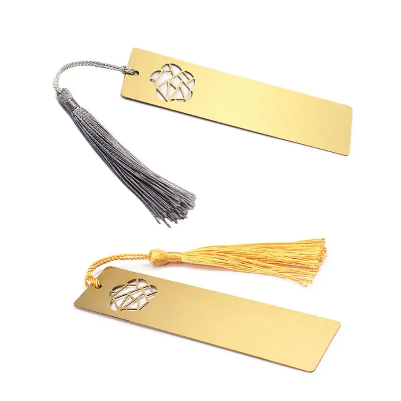 

1PC Golden Copper Rectangle Bookmark for Music Teaching Book Parts