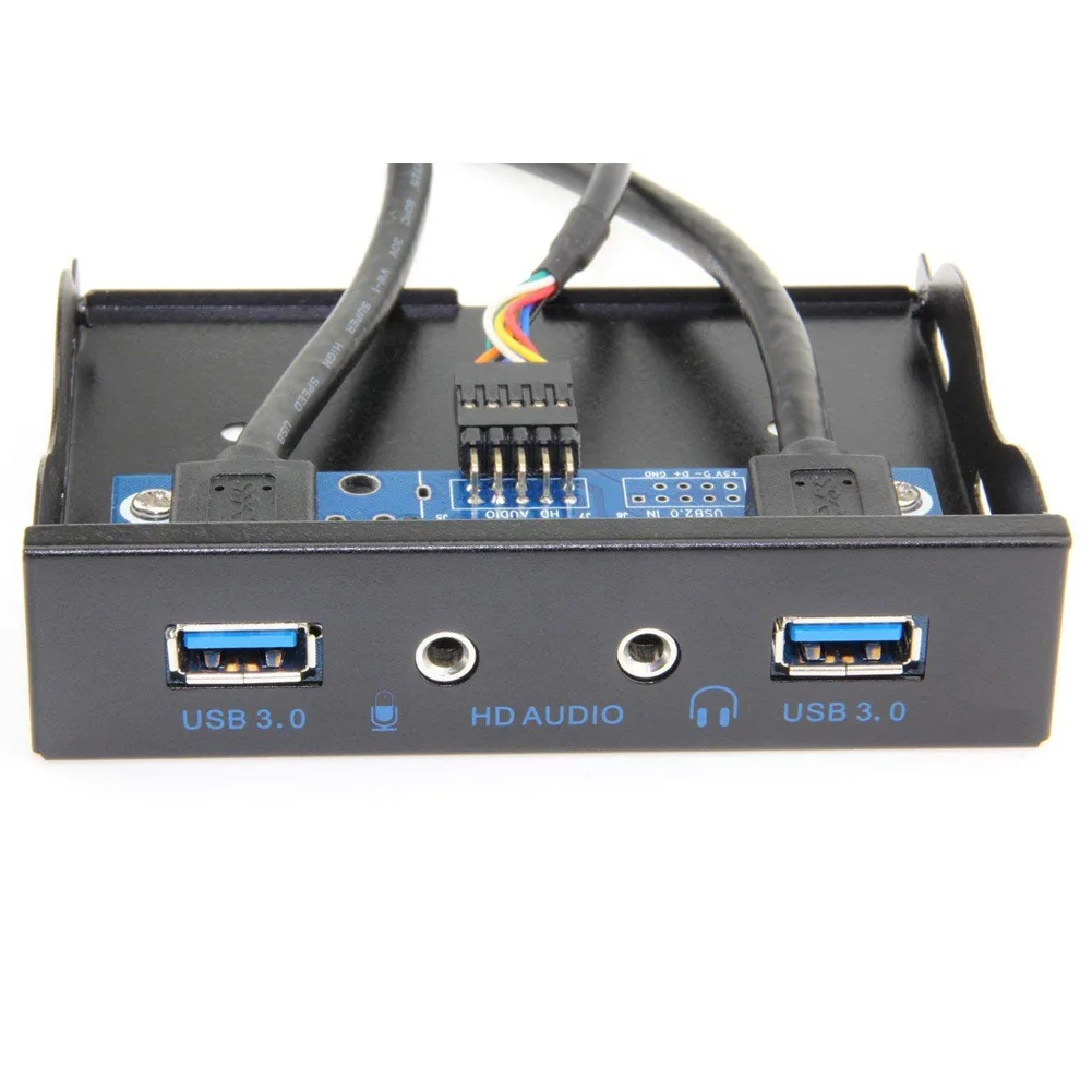 USB 3.0 2 ميناء 3.5in التوصيل والتشغيل ميكروفون المدخلات سطح مكتب معدني مرن خليج متعددة الوظائف مفتوحة الجبهة لوحة محول محور USB 3.0 2 ميناء 3.5in التوصيل والتشغيل ميكروفون المدخلات سطح مكتب معدني مرن خليج متعددة الوظائف مفتوحة الجبهة لوحة محول محور