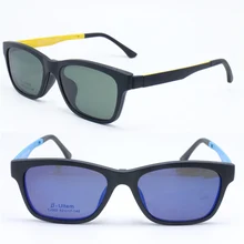002 ULTEM прямоугольной формы оптические оправы для очков с мегнатическим зажимом на съемные поляризованные очки для близоруких солнцезащитных очков для унисекс