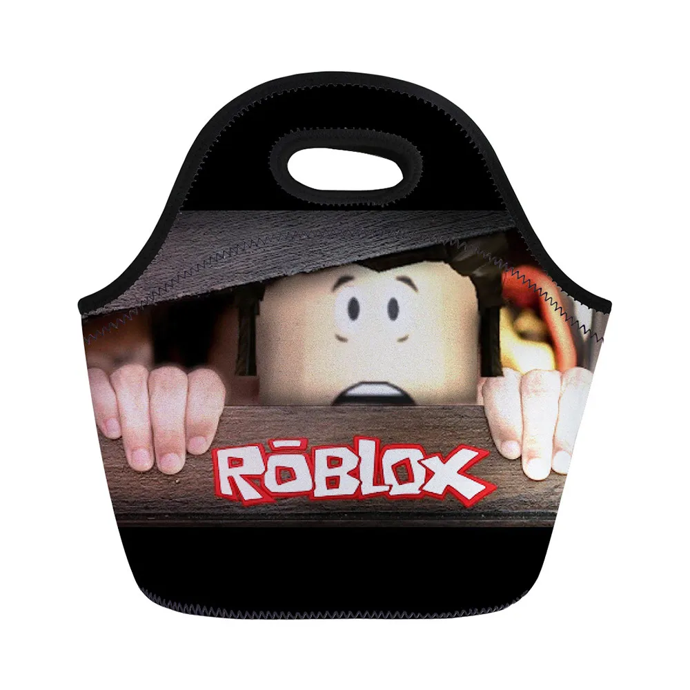 

Fashion Portable Roblox Games Pattern Printed Pouch Lunch Bag Thermal Cooler Insulated Waterproof Lunch Carry Storage Picnic Bag