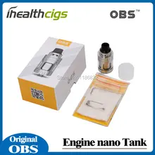100% Оригинал OBS Двигатель Nano RTA Бак 5.3 МЛ Наполнению Сверху и Воздуха Двигателя Nano РБА Распылителя