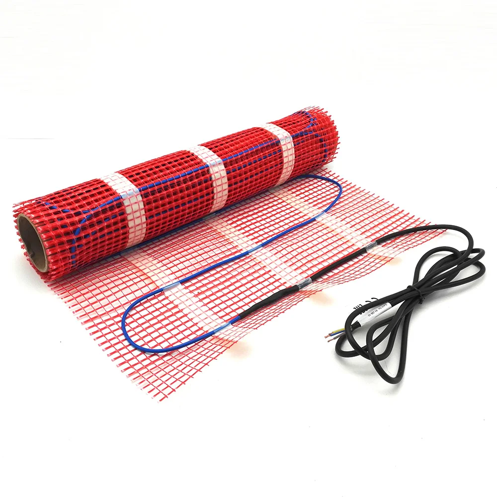 230V Electric Comfortable Underfloor Heating System PVC Sheath Floor Heating Mat Kits 150W (10)