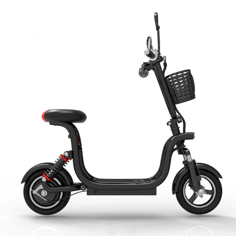 10-дюймовый электрический велосипед складной литиевая батарея электрический свет для велосипеда двухколесный электрический велосипед с детьми - Цвет: 13ah single seat B