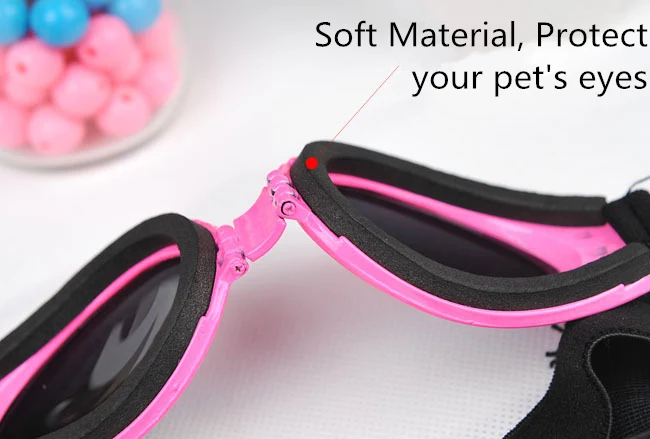 Fashion Pet Dog Sunglasses Costume Adjustable Foldable Medium Big Dog glasses Pet waterproof Protection UV Sunglasses 20S3