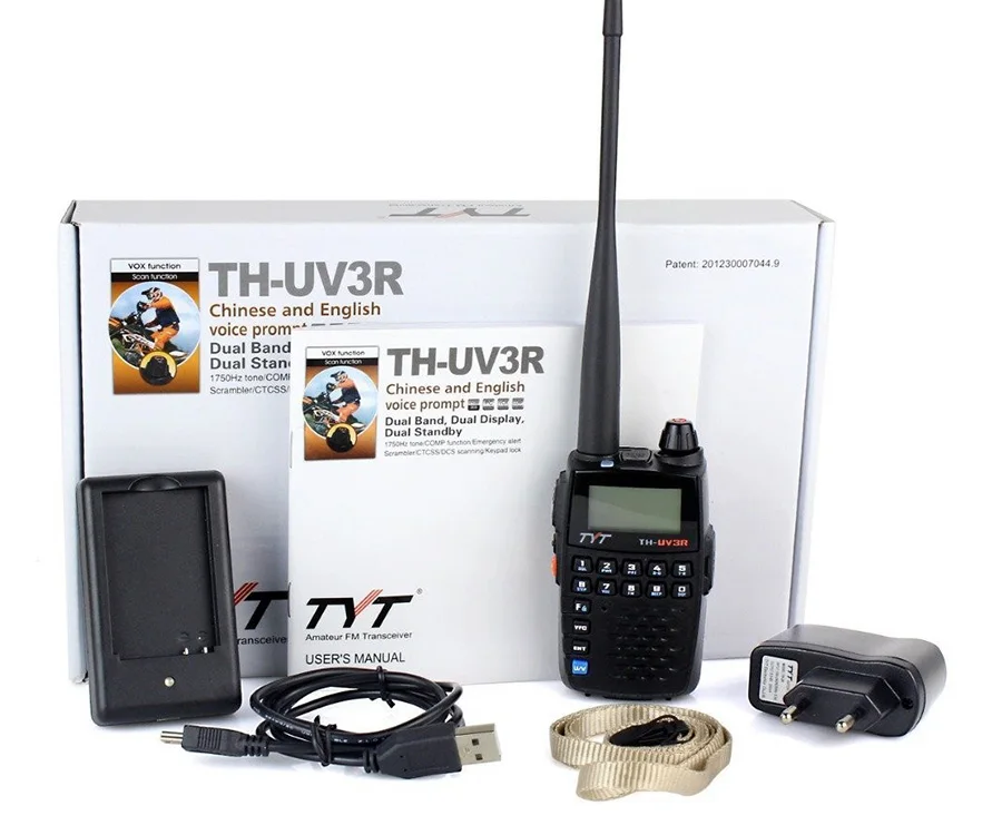 Применяется к TYT TH-UV3R мини портативный двухстороннее радио VHF/UHF любительский HT Radio зарядка через usb CTCSS/DCS рация fm-трансивер