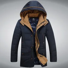 2016 Brand New Men’s Winter Coat Slim Thick White Duck Down Jacket Warm Outwear Casual Manteau Homme Hiver Hot Sale T606
