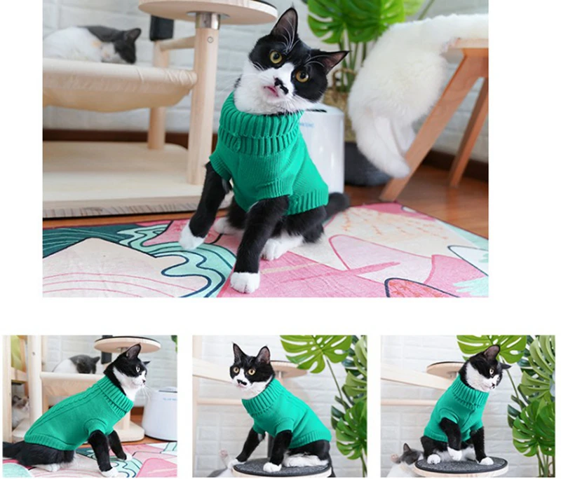 [MPK cat hoodies] свитер SWA Cat, свитер для кошек и маленьких собак, одежда для кошек, 12 цветов на выбор+ 6 размеров для каждого цвета