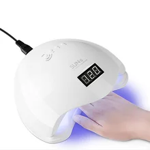SUN 5 UV lampe à ongles 48 W/24 W/6 W vernis à ongles lampe à polymériser sèche-ongles manucure lampe LED à ongles(China)