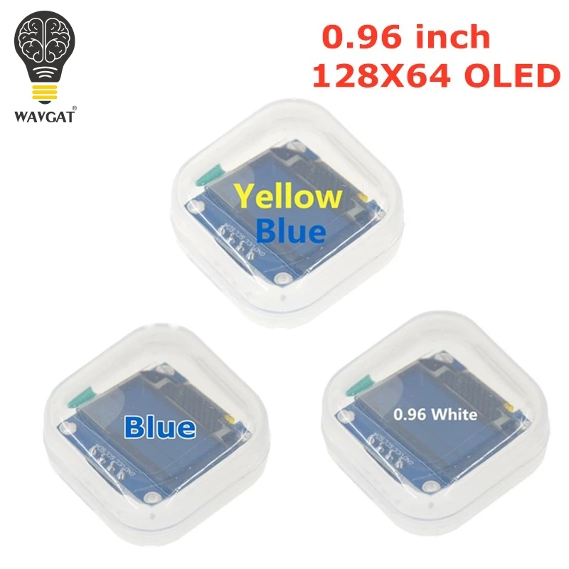 0.96 inch OLED IIC Serial White Display Module 128X64 I2C SSD1306 12864 LCD Screen Board GND VCC SCL SDA 0.96