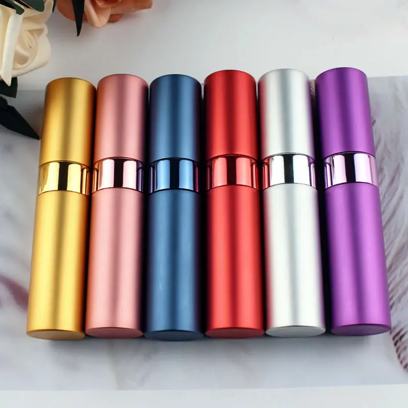 

Wholesale Top Quality Aluminum Empty Glass Perfume Refillable Bottle 15ml Perfume Atomizer Spray Bottles Free Shipping