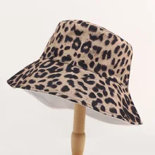 LDSLYJR хлопок леопардовый узор Панама для рыбака шляпа уличная дорожная шляпа шляпы от солнца для женщин 53