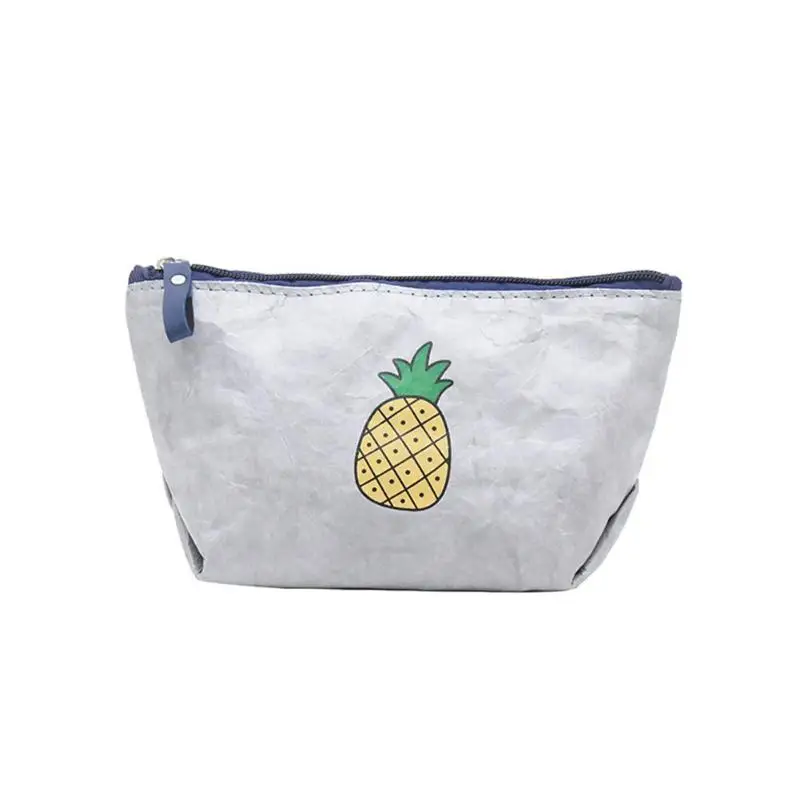 

Teen Girls Casual Small Portable Travel Makeup Bags Female Travel Pineapple Print Clutch Women Purse Zipper Wallet Handbags