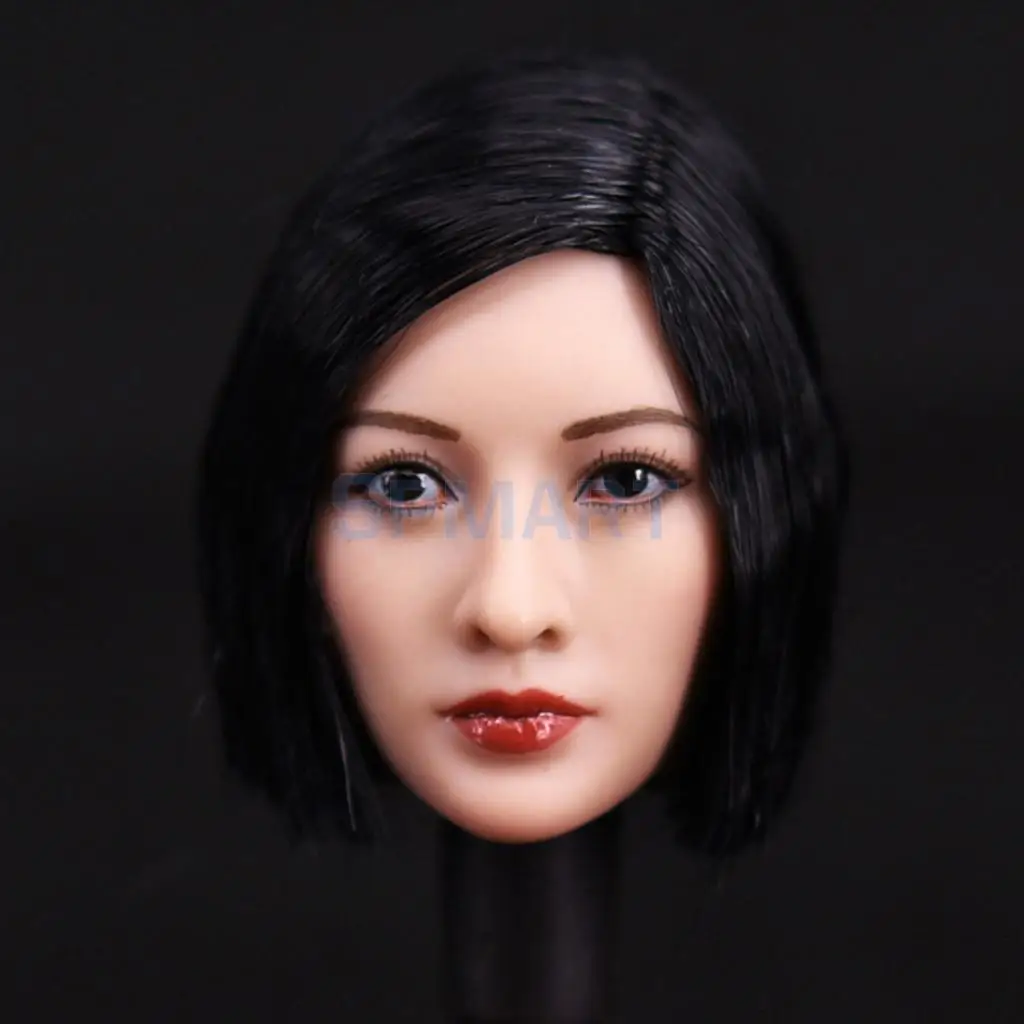 1/6 Asian Beauty Soldiers Head Sculpture Sculp for 12inch   Hot Stuff  Kumik Action Figure