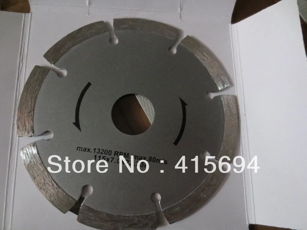 

115x7x22.23mm cold press segment diamond saw blade for bricks, granite,marble and concrete.