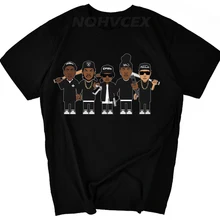 N.w. A,(Niggaz остроумие отношение) музыкальная тема хип-хоп музыкальные группы персональный узор дизайн мужская футболка с коротким рукавом NWA