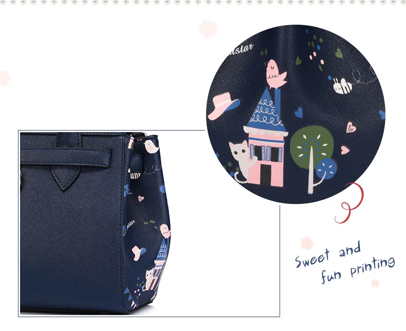 Just star women leather handbag 6