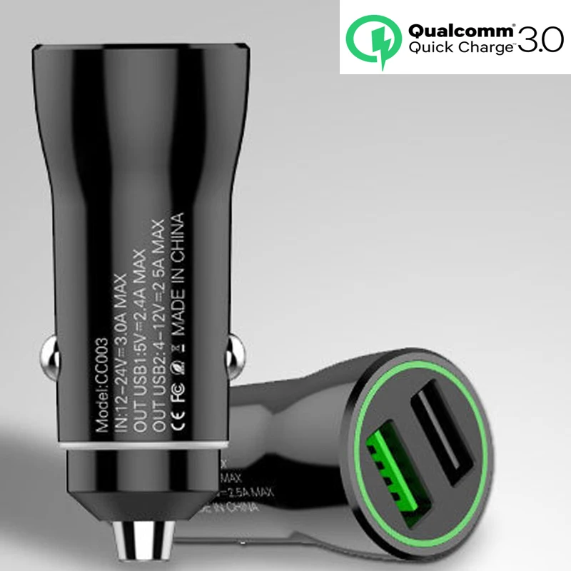 

Fiuzd QC 3.0 Car Charger For Samsung S10+ s10e s 10 9 8 A40S A60 A6S USB Charger for iPhone X Xr 8 XS 7 8PLUS 7Plus 6plus phone