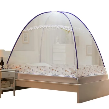 

Yurt Mosquito Net For Single Double Bed Folding Bed Tent For Outdoor Canopy Netting For Children Students Mesh Moustiquaire Nets
