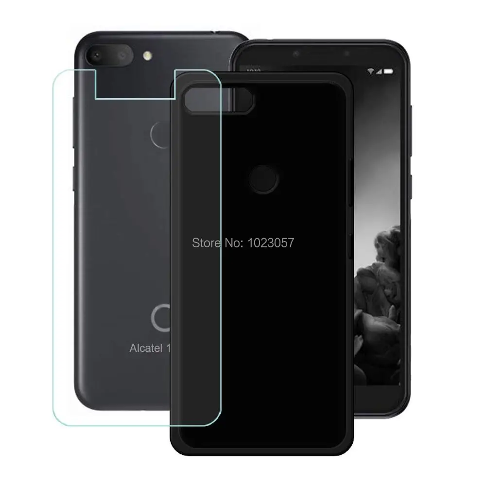 Для Alcatel 1S 2019 закаленное стекло чехол Полная защита Чехол с полным закаленным