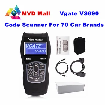 

Universal Live Data Scanner Vgate VS890 OBD2 Car Code Reader VGATE VS-890 For CAN-BUS/ISO/SAE/KWP Protocols VS 890 13 Lanugages