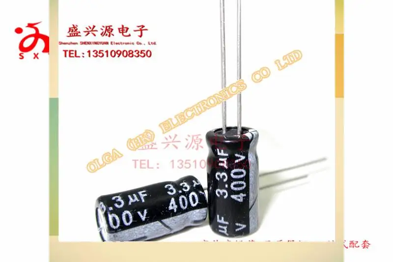 

400 v33uf 33uf400v domestic quality goods aluminum electrolytic capacitor specification: 33 6*12 Accuracy: 20%