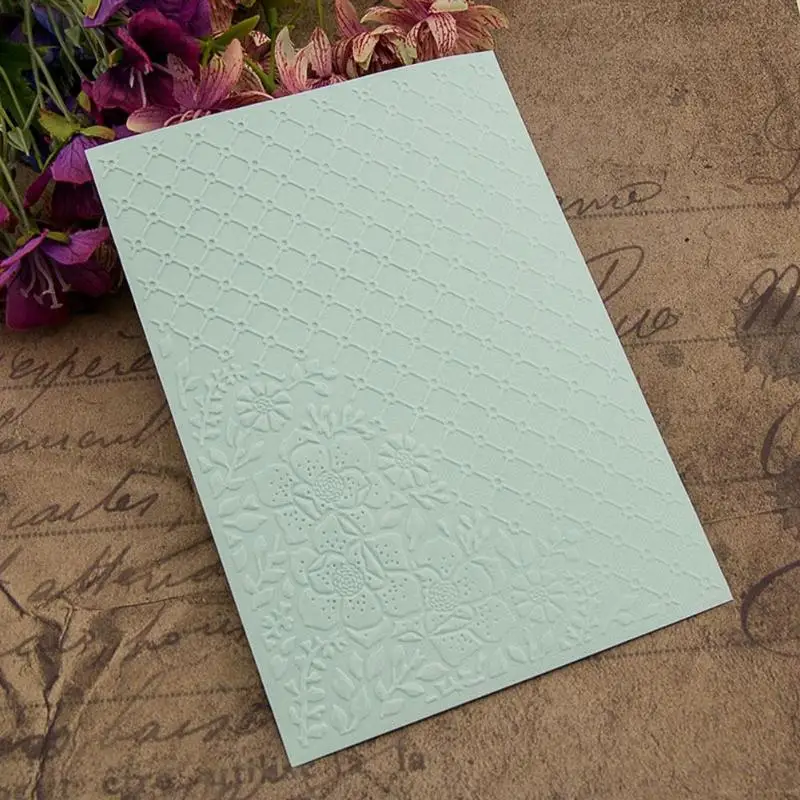 DIY Scrapbooking Plastic Embossing Folder Stencil for Photo Album Paper Cards Decorative Template Stamp Sheet