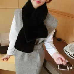 Корейский стиль Осенне-зимняя Дамская обувь Двусторонняя одноцветное Цвет Утепленная одежда шарф Дизайн дамы шарф легко сочетать одежду
