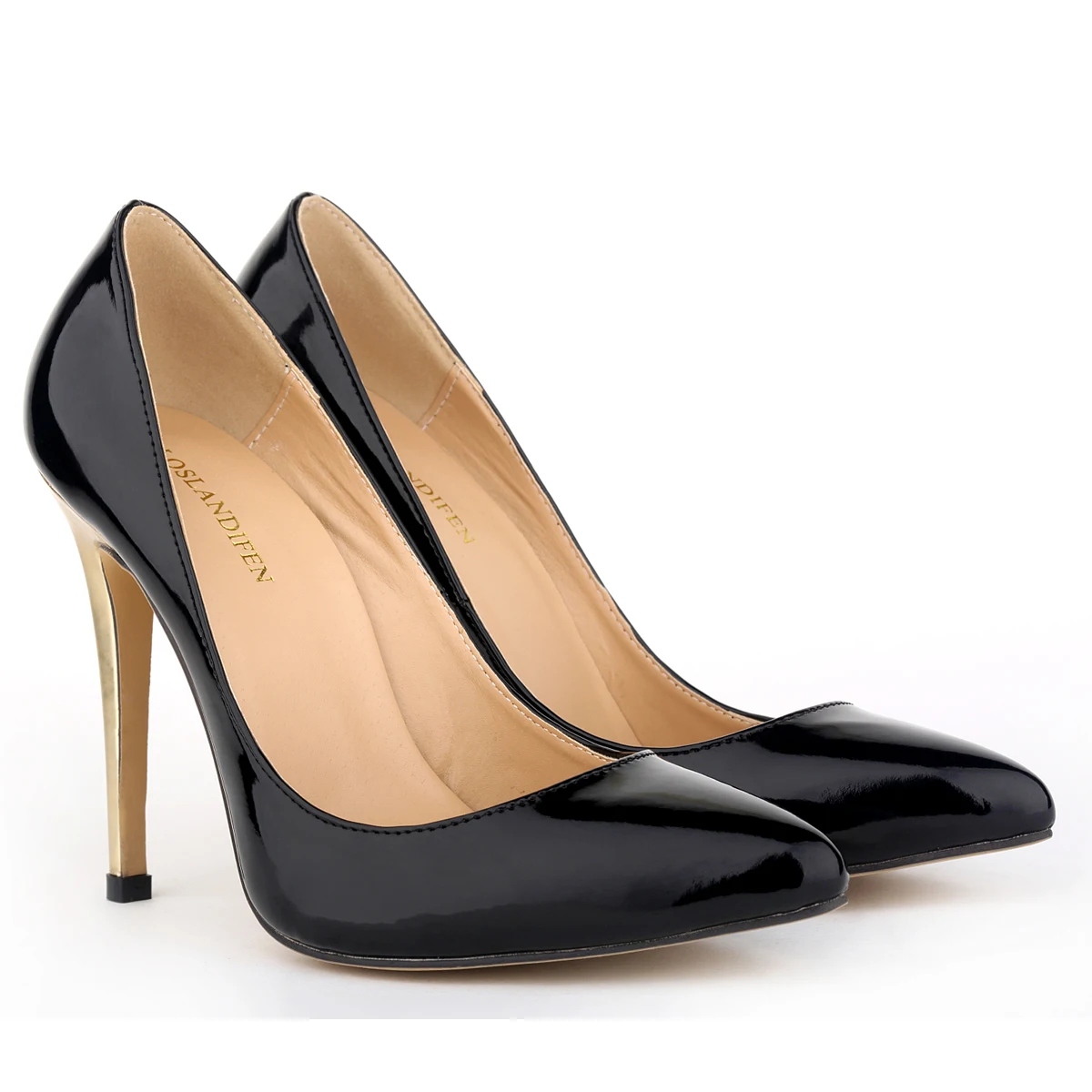 

Brand Sexy Point Toe Patent Leahter High Heels Pumps Shoes 2016 Woman's Red Thin Heeled Wedding Shoe Big Size 35-42 SMYNLK-F0071