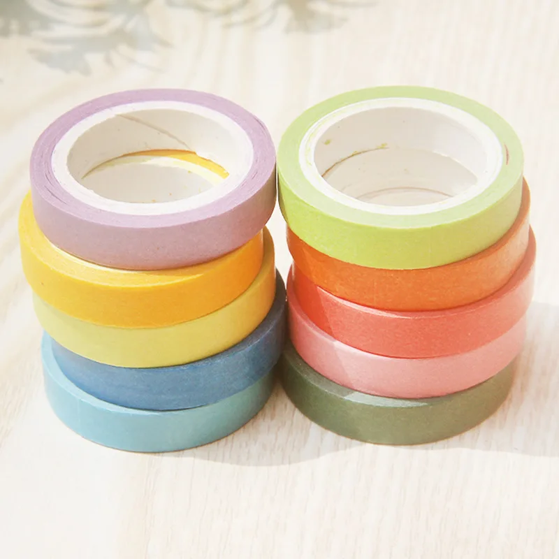 Buy 10Pcs Colorful DIY Decor Tape Stickers Dairy Album